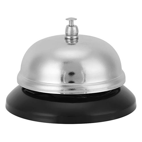 Mumusuki Schreibtischglocke für Service Rezeption, Edelstahl -Abendessen Ruf Bell Metal Counter Service Laut und Klarer Ring für Hotelempfang, Restaurant, Küche, Laden von Mumusuki