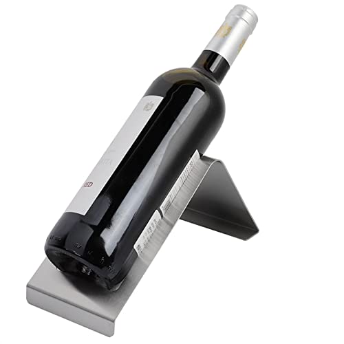 Mumusuki Single Wine Rack, Weinflaschenhalter Edelstahl Single Flaschen Champagner Rack Propotentop Spirituosenständer Organisator für Esstisch von Mumusuki
