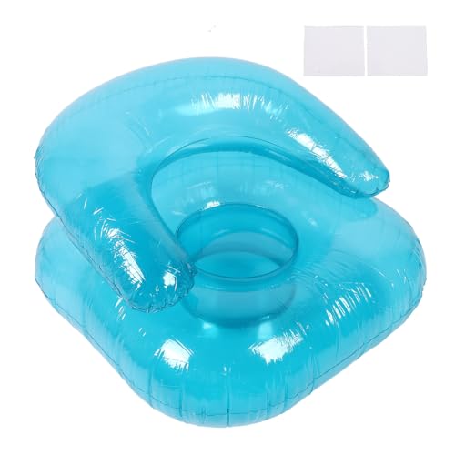 Mumusuki Transparenter Aufblasbarer Sofa -Stuhl Ergonomische PVC -Lounge -Stuhl für Innenräume Im Freien, Tragbare Luftcouch für Pool Beach Camping, Leichtgewicht (13,26oz) mit von Mumusuki