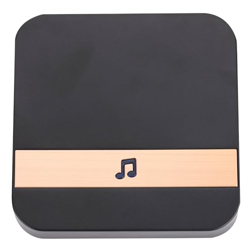 Mumusuki Tür Chime, WiFi -Video -Türklingel Alarm Niedriger Stromverbrauch Drahtloser HD -Türklingel mit Anpassbaren Warnungen Funktioniert für das Sicherheitseintrittssystem für (EU-Stecker) von Mumusuki