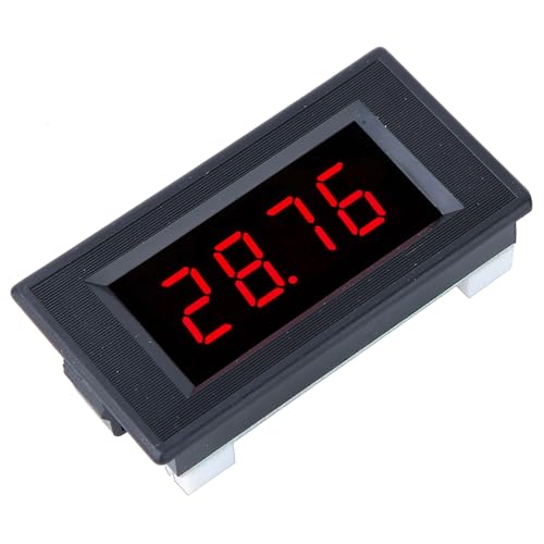Mumusuki Voltmeter DC5V Digitalpanel Montagespannungsmessgerät mit Rotem LED-Display 0-1999 Bereich ± 0,3% Genauigkeit für Elektrometerersatzmesser (DC500MV/DC1V/DC2V) von Mumusuki