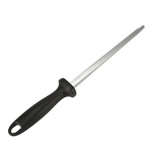 Ovaler Messerschärfer-Schärfstein Professioneller Stahlschärferstab mit rutschfestem Griff, nach Wahl des Küchenchefs zum Honen und Schärfen(#2) von Mumusuki