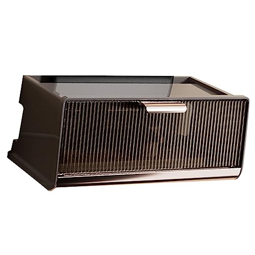 Wandmontierte WLAN-Router-Aufbewahrungsbox mit Deckel, Großes Fassungsvermögen, Modisch und Dekorativ, Hergestellt aus Umweltfreundlichem PP- und (Kaffeefarbe, mittlere Größe: 30 Wandmontierte WLAN-Router-Aufbewahrungsbox mit Deckel, Großes Fassungsvermögen, Modisch und Dekorativ, Hergestellt aus Umweltfreundlichem PP- und (Kaffeefarbe, mittlere Größe: 30 von Mumusuki