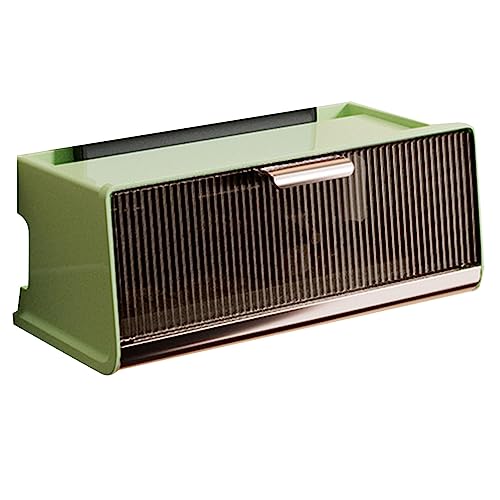 Wandmontierte WLAN-Router-Aufbewahrungsbox mit Deckel, Großes Fassungsvermögen, Modisch und Dekorativ, Hergestellt aus Umweltfreundlichem PP- und (Mittlere Cyan-Größe: 30 x 13,5 von Mumusuki