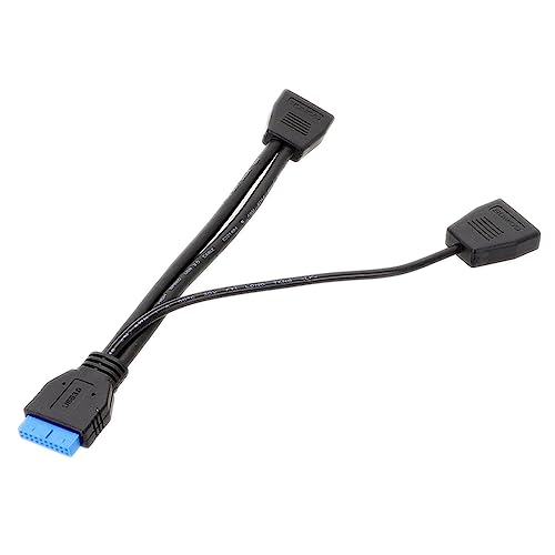19-poliger USB-Header USB 3.0 1 zu 2 Splitter Interner USB-Hub für Computer-Motherboard 200 mm interne USB 3.0 Erweiterungskarte von Mumuve