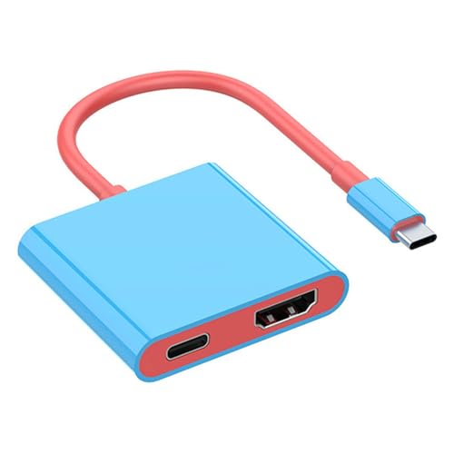 2-in-1 leichter USB-C-auf-HDTV-Adapter, praktische Dockingstation, einfache Geräteerweiterung für Benutzer, Enthusiasten, Erweiterung von Mumuve