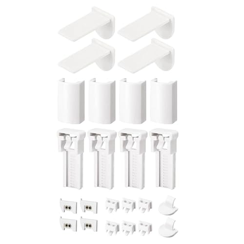 Mumuve 1 Set Plissee-Halterungen, Zubehör-Kits, Rollo-Ersatzteile, Fenster-Schatten-Reparatur-Klemmen, Stütz-Set Mumuve 1 Set Plissee-Halterungen, Zubehör-Kits, Rollo-Ersatzteile, Fenster-Schatten-Reparatur-Klemmen, Stütz-Set von Mumuve