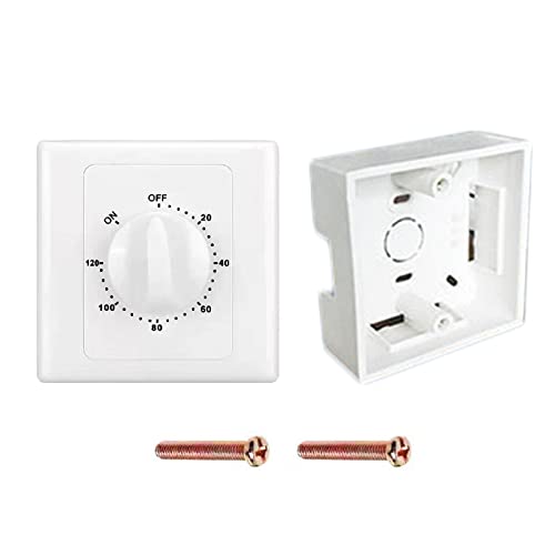 Mumuve Zeitschalter Lichtschalter Steckdosen Countdown Timer 220V Schalter Digital Timer Steuerschalter Steckdose Abdeckplatte Home von Mumuve