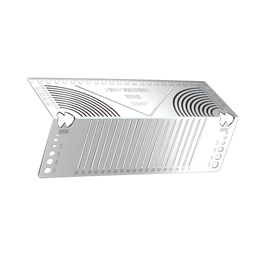 PrecisionSteel Angles Markierungsinstrument, Multifunktions-Metallbiegeschablone, Werkzeug für 90°-Biegungs-Layout auf Vierkantrohren, präzises, paralleles Linienmarkierungswerkzeug PrecisionSteel Angles Markierungsinstrument, Multifunktions-Metallbiegeschablone, Werkzeug für 90°-Biegungs-Layout auf Vierkantrohren, präzises, paralleles Linienmarkierungswerkzeug von Mumuve