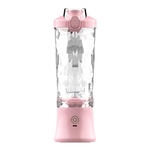 Wiederaufladbarer tragbarer Mixer, Reise-Entsafter, 600 ml Kapazität, Entsafter für Smoothie- und Fitness-Enthusiasten, Eiszerkleinerung von Mumuve