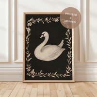 Schwarzer Schwan Vintage Kunstdruck, Kunst Gerahmt, Antike Illustration, Kinderzimmer Drucke, Dekor, Housewarming Geschenk Schwarzer Schwan Vintage Kunstdruck, Kunst Gerahmt, Antike Illustration, Kinderzimmer Drucke, Dekor, Housewarming Geschenk von MunMunPrints