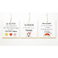 Geschenk Für Familie, Paar, Neues Zuhause, Freund, Ehemann, Ehefrau, Originelle Personalisierte Fliese, Mutter, Tante, Illustrationsdekoration von Munabo