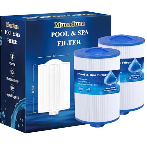 Munaduna Filter Whirlpool Filter für Pool Spa 2 stück, Poolfilter mit Trilobal Gewinde - Filterkartuschen Kartuschenfilter Ersatztei für Unicel 6CH-940, Waschbarer & Hochdurchfluss (45㎡) Munaduna Filter Whirlpool Filter für Pool Spa 2 stück, Poolfilter mit Trilobal Gewinde - Filterkartuschen Kartuschenfilter Ersatztei für Unicel 6CH-940, Waschbarer & Hochdurchfluss (45㎡) von Munaduna