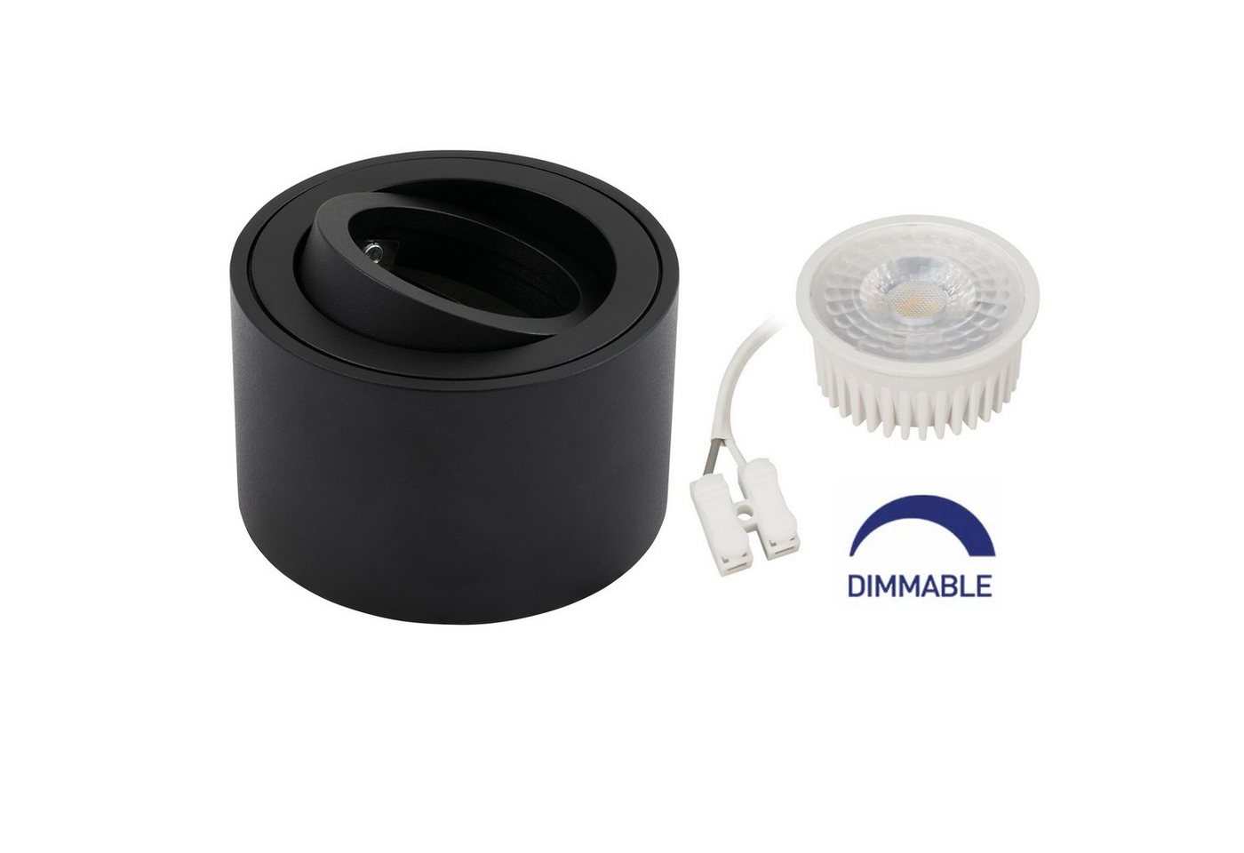 Mundotec Deckenleuchten Deckenleuchte Spotlight in Schwarz weiß oder Edelstahl mit oder ohne, Warmweiß, Schwarz Mundotec Deckenleuchten Deckenleuchte Spotlight in Schwarz weiß oder Edelstahl mit oder ohne, Warmweiß, Schwarz von Mundotec