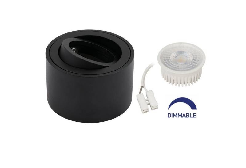 Mundotec Deckenleuchten Deckenleuchte Spotlight in Schwarz weiß oder Edelstahl mit oder ohne, Warmweiß, Schwarz von Mundotec