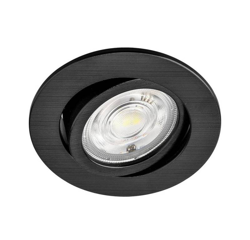 Mundotec LED Einbauleuchte LED Einbauspot Einbaustrahler 5W rund IP40 schwenkbar Ø7,0 cm von Mundotec