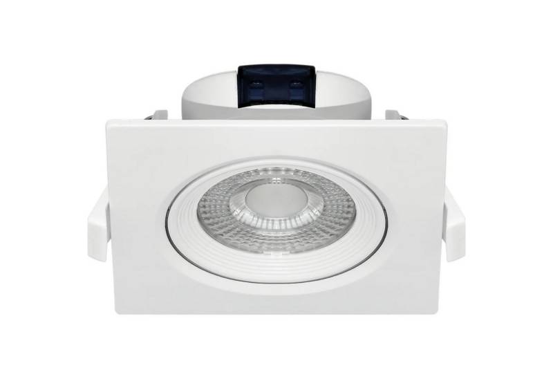 Mundotec LED-Leuchtmittel LED 5W COB Einbaustrahler 38° Grad Schwenkbar 90x90mm Eckig Kaltweiß von Mundotec
