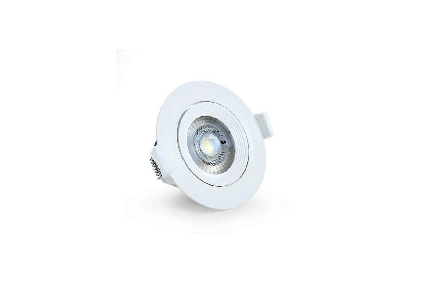 Mundotec LED-Leuchtmittel LED Einbauspot COB 5 Watt, rund, schwenkbar, weiß, IP20 von Mundotec