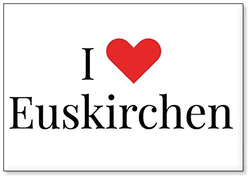 Mundus Souvenirs - Ich Liebe Euskirchen, Kühlschrankmagnet (Design 3) von Mundus Souvenirs