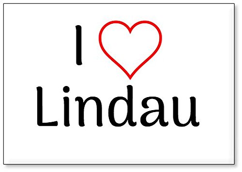 Mundus Souvenirs - Ich Liebe Lindau, Kühlschrankmagnet (Design 3) von Mundus Souvenirs