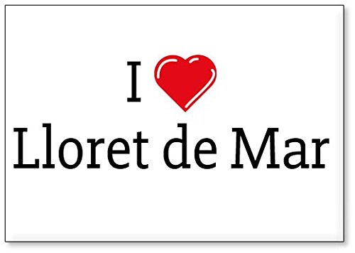 Mundus Souvenirs - Ich Liebe Lloret de Mar, Kühlschrankmagnet (Design 1) von Mundus Souvenirs