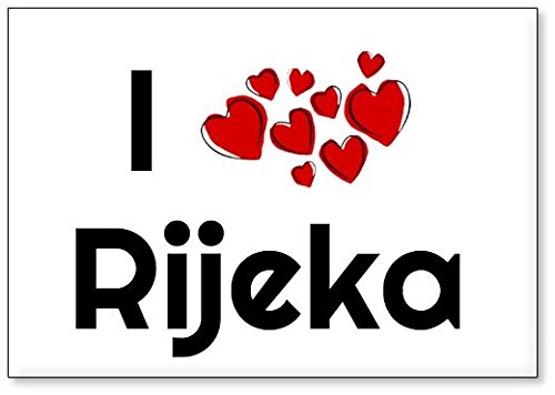 Mundus Souvenirs - Ich Liebe Rijeka, Kühlschrankmagnet (Design 1) von Mundus Souvenirs