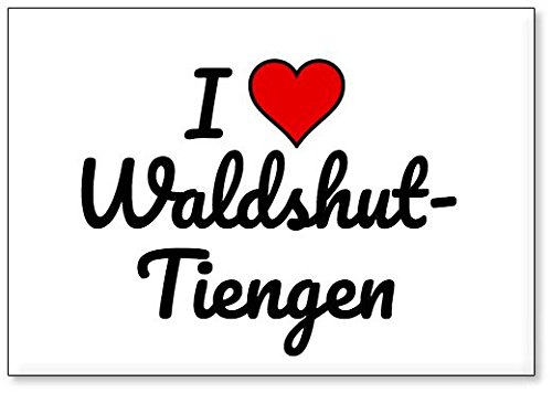 Mundus Souvenirs - Ich Liebe Waldshut-Tiengen, Kühlschrankmagnet (Design 1) von Mundus Souvenirs