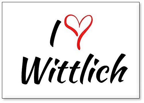 Mundus Souvenirs - Ich Liebe Wittlich, Kühlschrankmagnet (Design 2) von Mundus Souvenirs