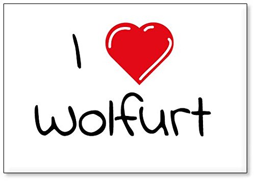 Mundus Souvenirs - Ich Liebe Wolfurt, Kühlschrankmagnet (Design 3) von Mundus Souvenirs