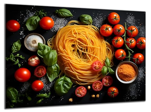 Munera Design - Bild 30x40 - Nudeln Tomate - Wand-Bilder Küche Ess-Zimmer von Munera Design