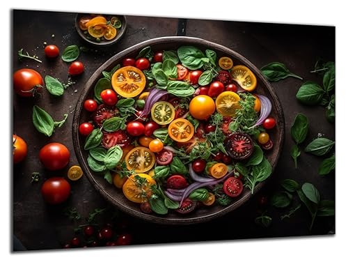 Munera Design - Bild 30x40 - Salat mit Tomaten - Wand-Bilder Küche Ess-Zimmer von Munera Design