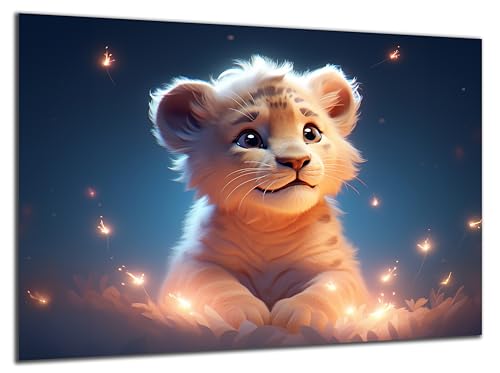 Munera Design - Bild 30x40 - süße niedliche Tiere Löwen-Junges - Wand-Bilder Kinder-Zimmer Munera Design - Bild 30x40 - süße niedliche Tiere Löwen-Junges - Wand-Bilder Kinder-Zimmer von Munera Design
