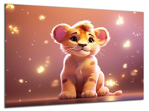 Munera Design - Bild 30x40 - süße niedliche Tiere kleiner Löwe - Wand-Bilder Kinder-Zimmer Munera Design - Bild 30x40 - süße niedliche Tiere kleiner Löwe - Wand-Bilder Kinder-Zimmer von Munera Design