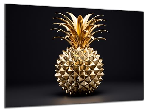 Munera Design - Bild 40x60 - goldene Ananas - Wand-Bilder Küche Ess-Zimmer von Munera Design
