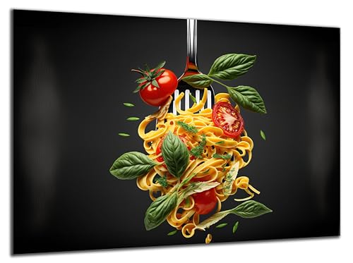 Munera Design - Bild 56x84 - Pasta Basilikum Tomate - Wand-Bilder Küche Ess-Zimmer von Munera Design