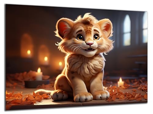 Munera Design - Bild 56x84 - süße niedliche Tiere Löwe - Wand-Bilder Kinder-Zimmer Munera Design - Bild 56x84 - süße niedliche Tiere Löwe - Wand-Bilder Kinder-Zimmer von Munera Design