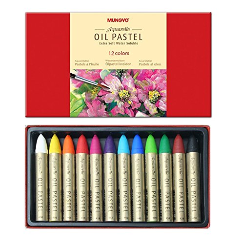 Mungyo Extra Soft Water Soluble Oil Pastels Set of 12 - Assorted Colors von Mungyo