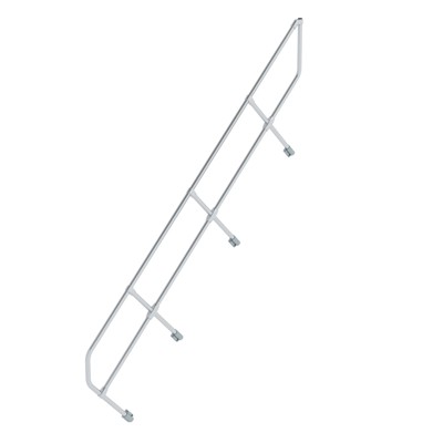 Handlauf Aluminium für Treppe 45° Stufenanzahl 11 von Munk Günzburger Steigtechnik