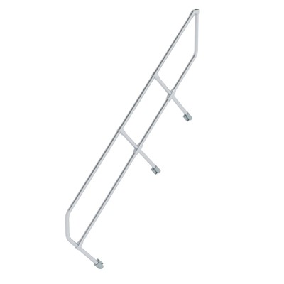 Handlauf Aluminium für Treppe 45° Stufenanzahl 8 von Munk Günzburger Steigtechnik