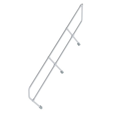 Handlauf Aluminium für Treppe 45° Stufenanzahl 9 von Munk Günzburger Steigtechnik