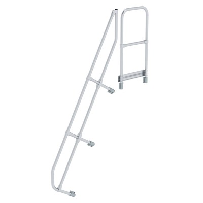 Handlauf Aluminium für Treppe 60° mit Plattform Stufenanzahl 8 Handlauf Aluminium für Treppe 60° mit Plattform Stufenanzahl 8 von Munk Günzburger Steigtechnik