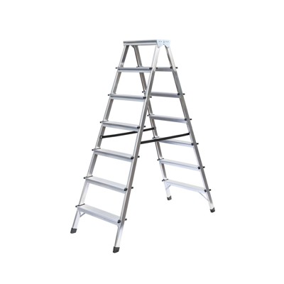 Haushaltsleiter beidseitig begehbar 2x7 Stufen Haushaltsleiter beidseitig begehbar 2x7 Stufen von Munk Günzburger Steigtechnik