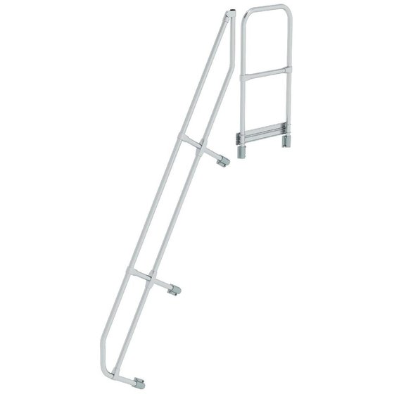 MUNK Günzburger Steigtechnik - Handlauf Aluminium für Treppe 60°, Stufenzahl 9, Stufentiefe 225mm von Munk Günzburger Steigtechnik