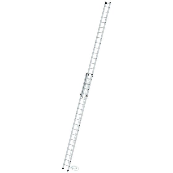 MUNK Günzburger Steigtechnik - Seilzugleiter Aluminium, 2x18 Sprossen, L ausgef. 5300mm, L eingef. 9180mm von Munk Günzburger Steigtechnik