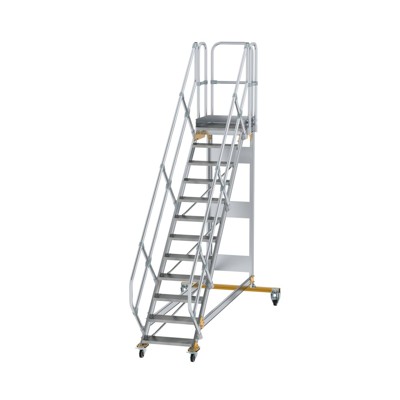 Plattformtreppe, fahrbar 12 Stu. 45° 2500mm Breite Stufen 600mm Anz.Lenkr. 2 Plattformtreppe, fahrbar 12 Stu. 45° 2500mm Breite Stufen 600mm Anz.Lenkr. 2 von Munk Günzburger Steigtechnik
