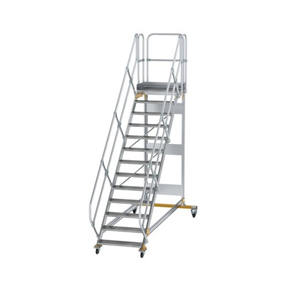 Plattformtreppe, fahrbar 13 Stu. 45° 2700mm Breite Stufen 800mm Anz.Lenkr. 2 Plattformtreppe, fahrbar 13 Stu. 45° 2700mm Breite Stufen 800mm Anz.Lenkr. 2 von Munk Günzburger Steigtechnik