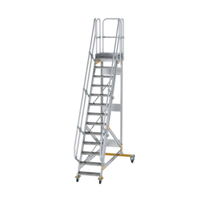 Plattformtreppe, fahrbar 13 Stu. 60° 3150mm Breite Stufen 600mm Anz.Lenkr. 2 Plattformtreppe, fahrbar 13 Stu. 60° 3150mm Breite Stufen 600mm Anz.Lenkr. 2 von Munk Günzburger Steigtechnik