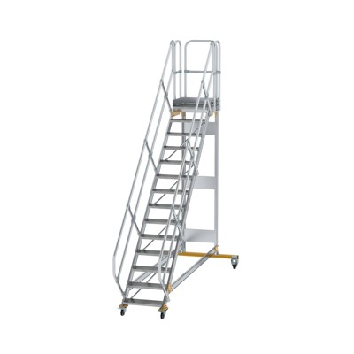 Plattformtreppe, fahrbar 14 Stu. 45° 2910mm Breite Stufen 600mm Anz.Lenkr. 2 Plattformtreppe, fahrbar 14 Stu. 45° 2910mm Breite Stufen 600mm Anz.Lenkr. 2 von Munk Günzburger Steigtechnik