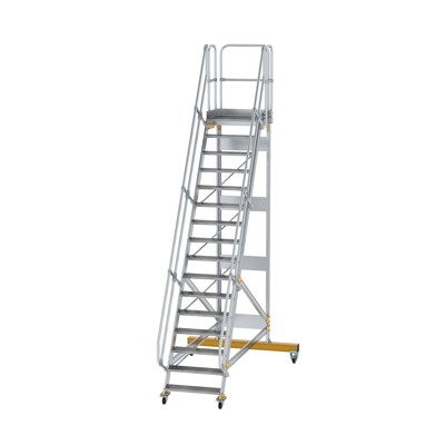 Plattformtreppe, fahrbar 16 Stu. 60° 3880mm Breite Stufen 800mm Anz.Lenkr. 2 Plattformtreppe, fahrbar 16 Stu. 60° 3880mm Breite Stufen 800mm Anz.Lenkr. 2 von Munk Günzburger Steigtechnik