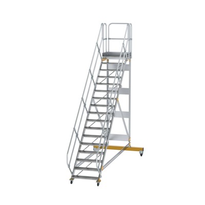 Plattformtreppe, fahrbar 17 Stu. 45° 3540mm Breite Stufen 800mm Anz.Lenkr. 2 Plattformtreppe, fahrbar 17 Stu. 45° 3540mm Breite Stufen 800mm Anz.Lenkr. 2 von Munk Günzburger Steigtechnik